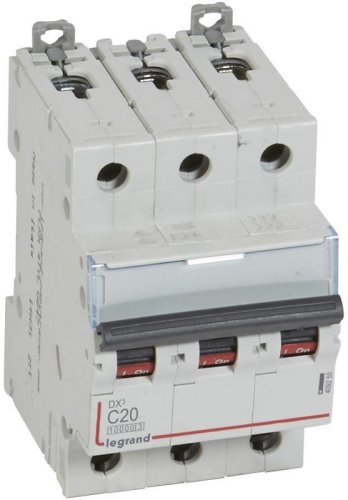 Выключатель автоматический Legrand DX3-E 10000 3п 20А C 16кА картинка